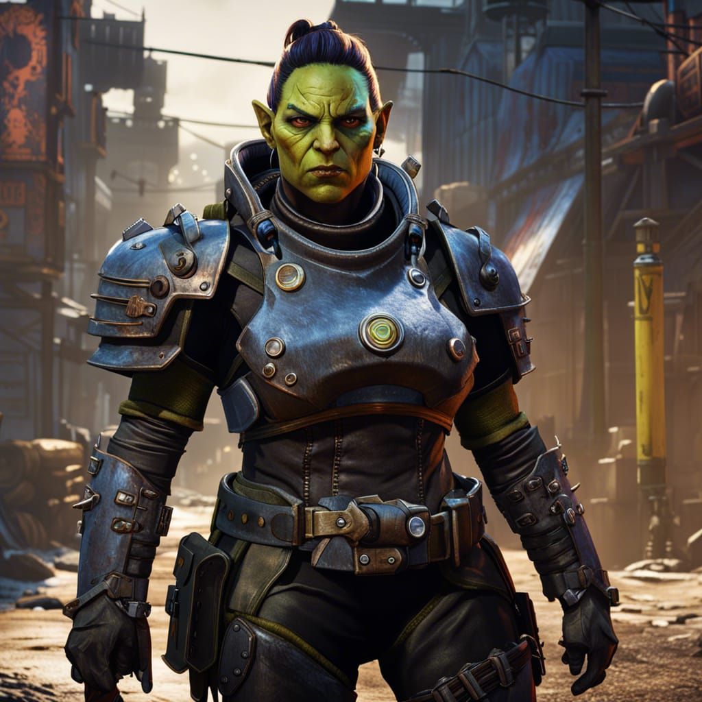 Enclave Orc Ranger Portrait in Power Armor