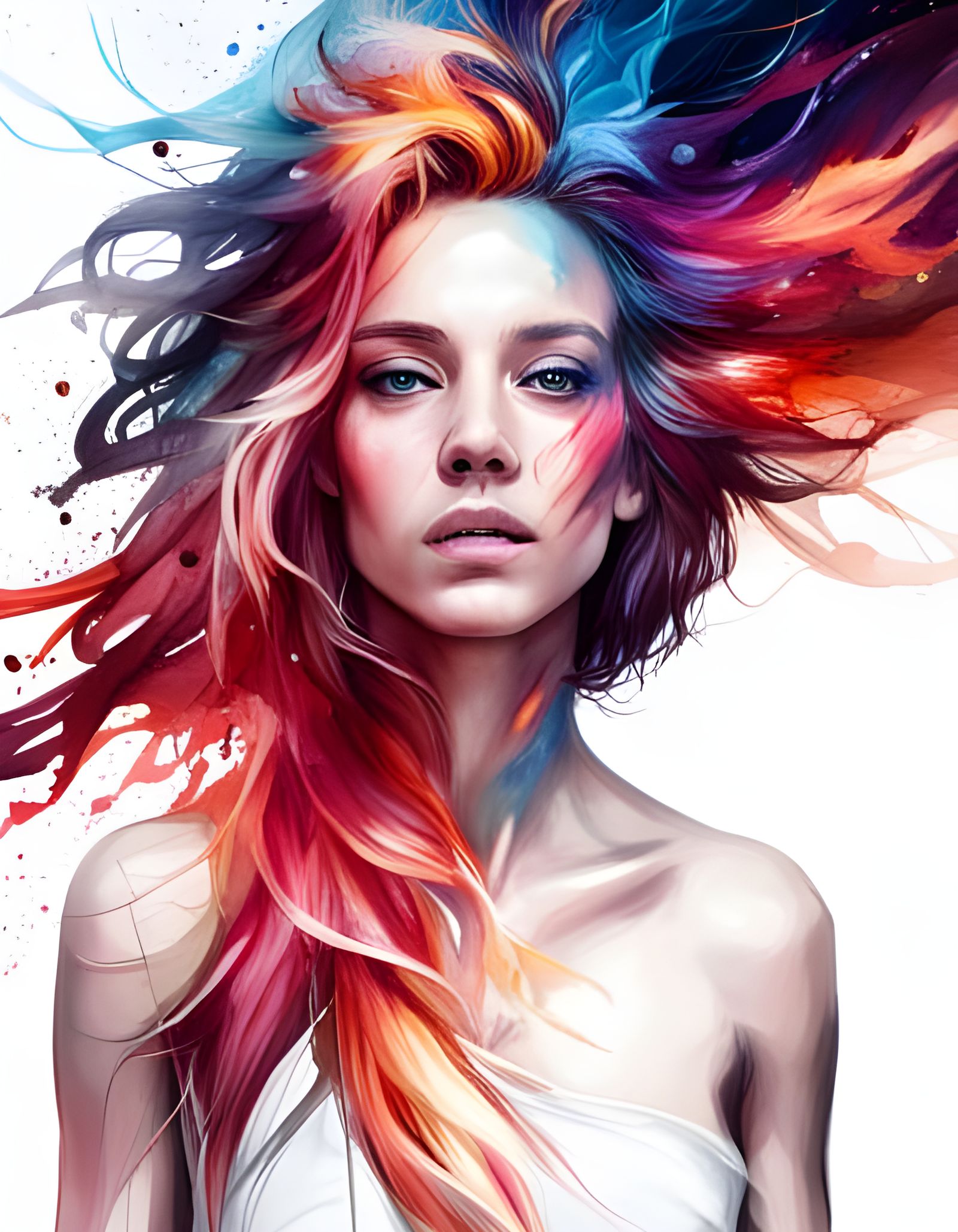 Magical Cosmic Firescape in Hyper-Realistic Digital Art