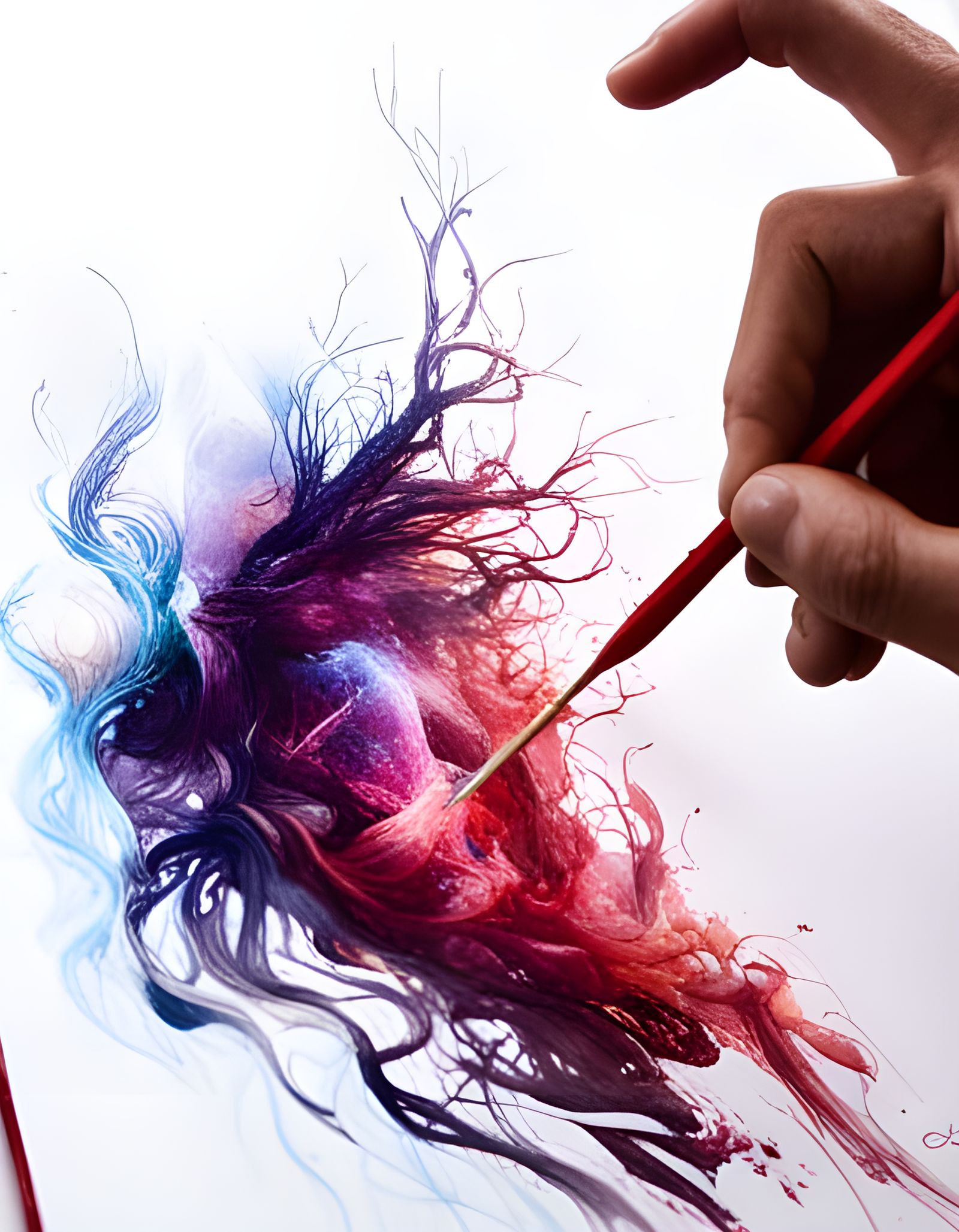 Magical Cosmic Firescape: Hyper-Detailed Digital Art