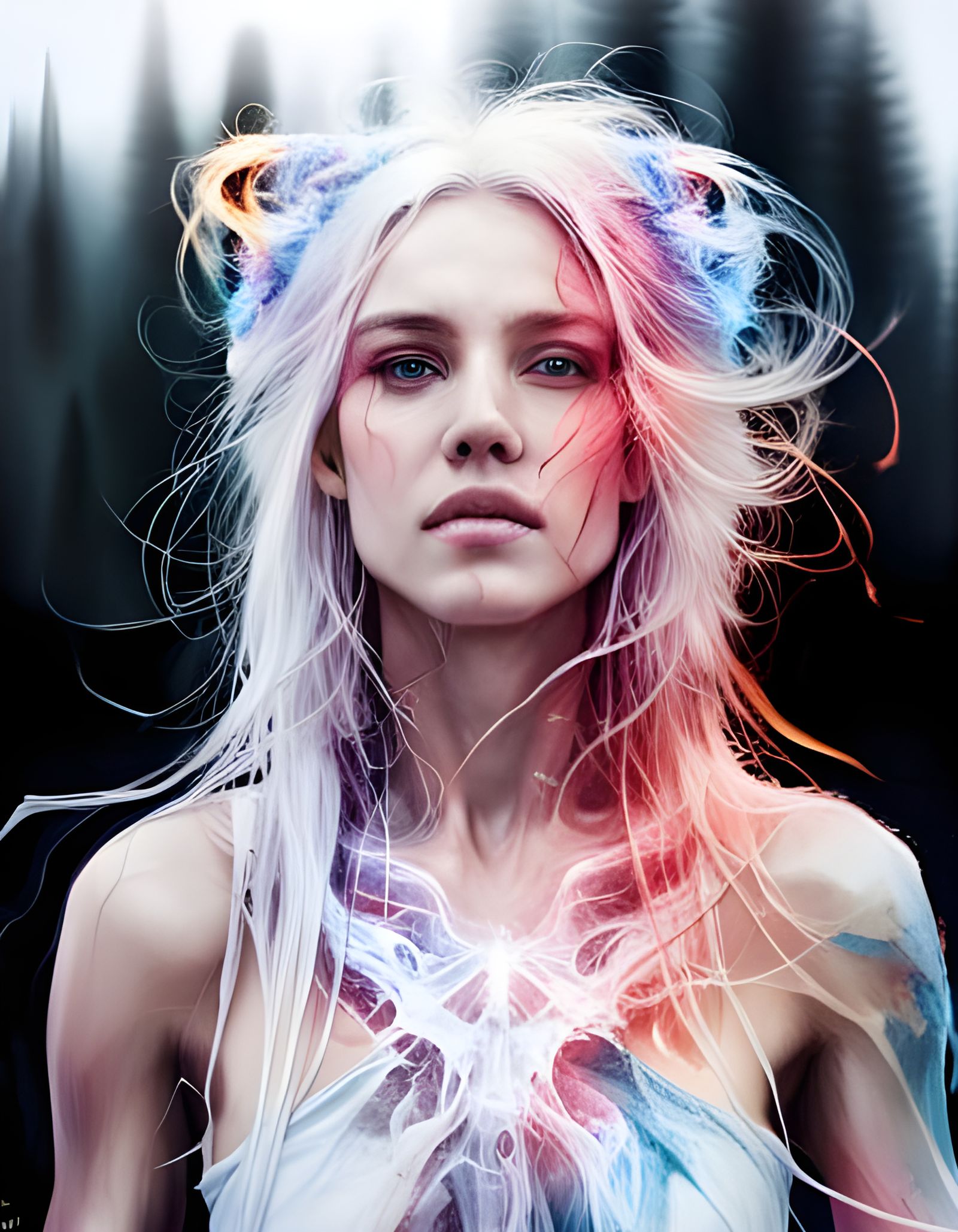 Magical Cosmic Firescape in Hyper-Realistic Detail