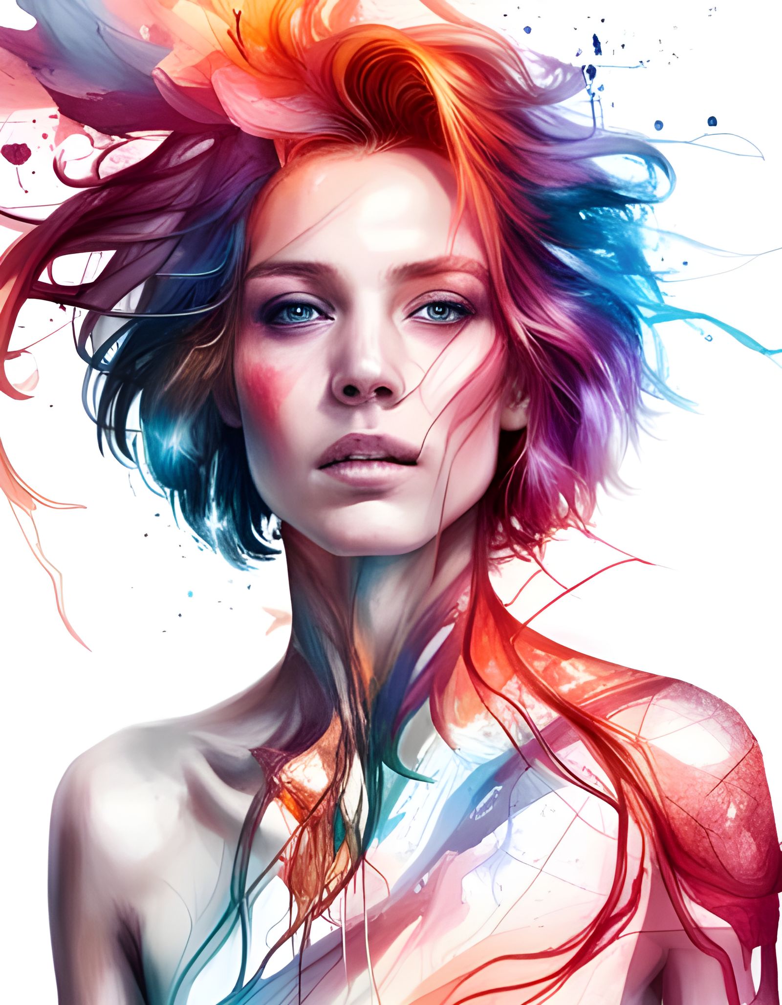 Magical Cosmic Firescape Digital Illustration in 8k