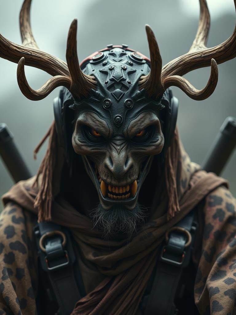 Antlered Killer in Exoskeleton: Cinematic Horror