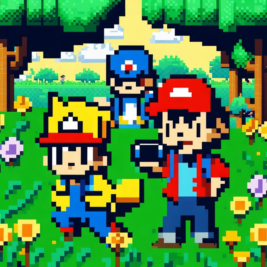 Triumphant Pokemon Pixel Art