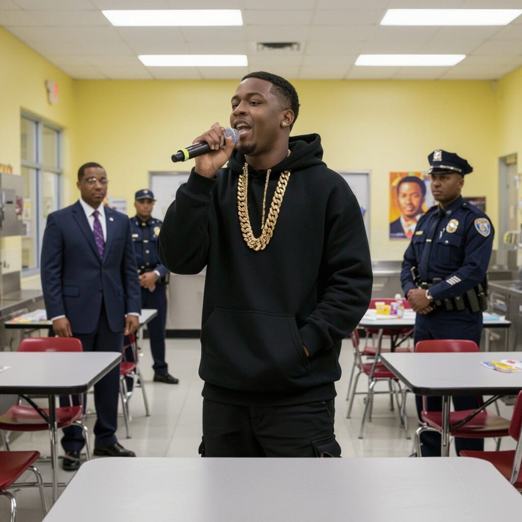 Vibrant School Cypher Inspired by Street Art