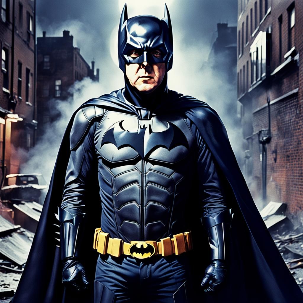 90 year old man as The Batman