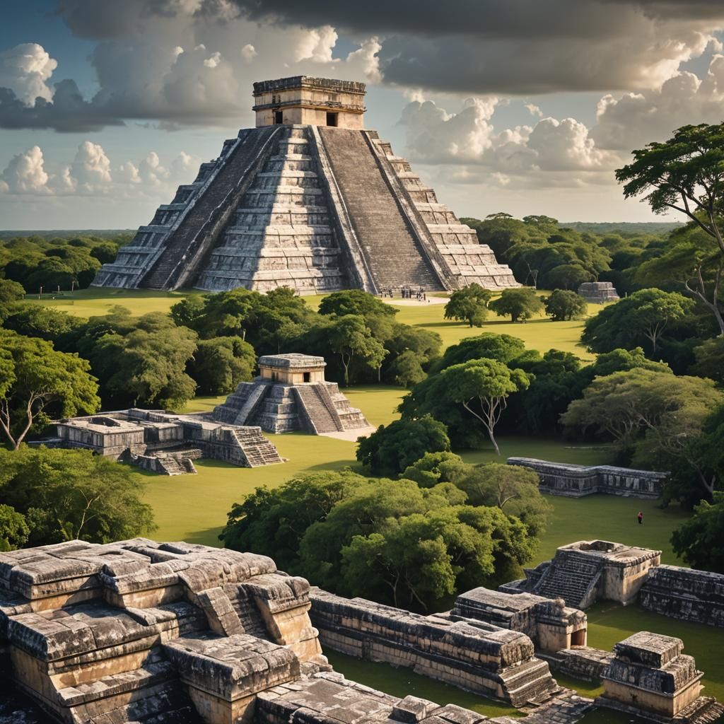 Chichen-Itza Landscape for Yucatan Travel Magazine