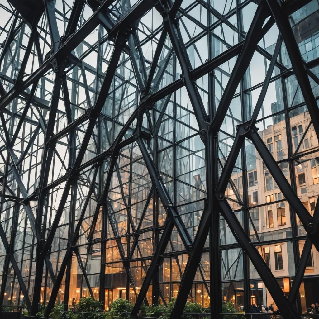 Downtown View: Gothic Biophilic Design in Black Metal