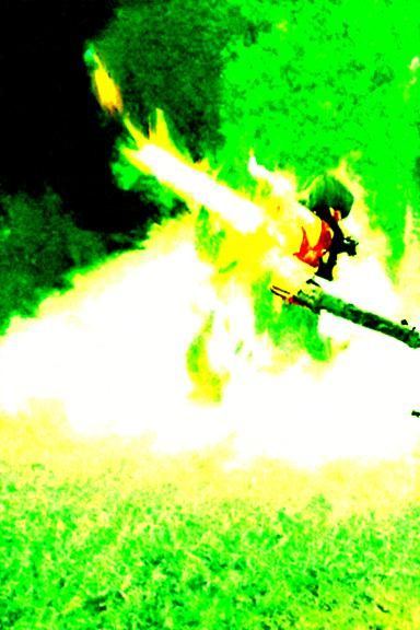 Realistic Fighter with Dual Firearms