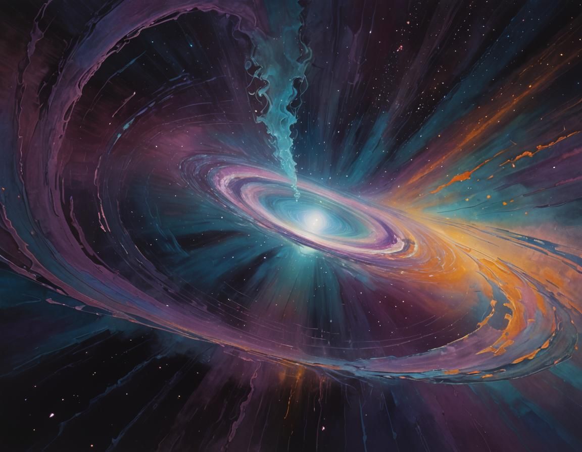 Mystic Entity Gliding Through a Wormhole