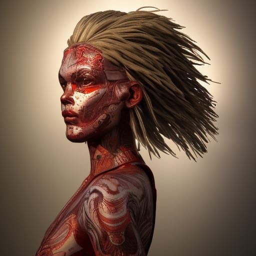 Hyperdetailed Female Juggernaut in Photorealistic 8K