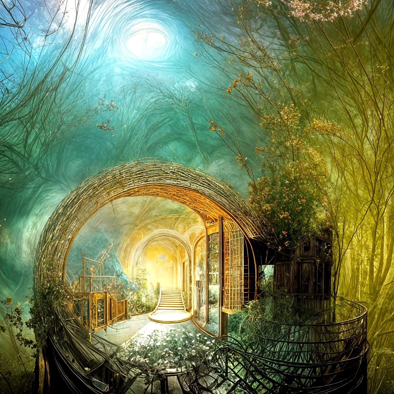 Magical Biological Forms with Dreamy Prism Effects