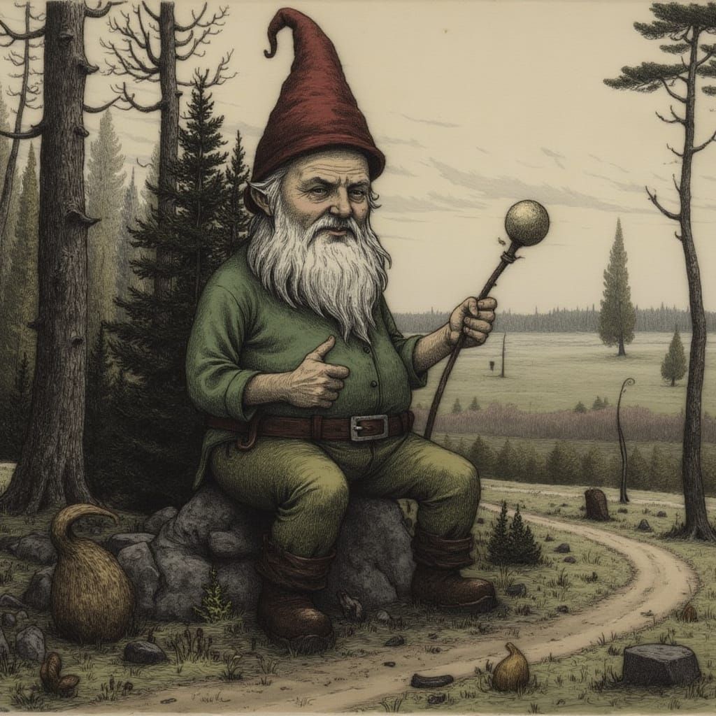 Gnome in a Cinematic Style