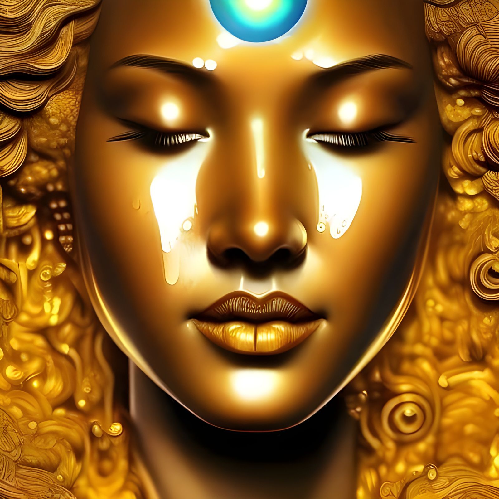 Bronze Goddess, Crying Tears of Light