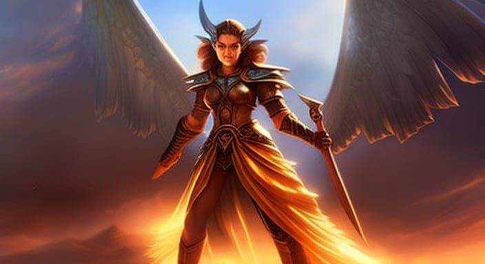 Serra Angel Magic The Gathering Art in HDR