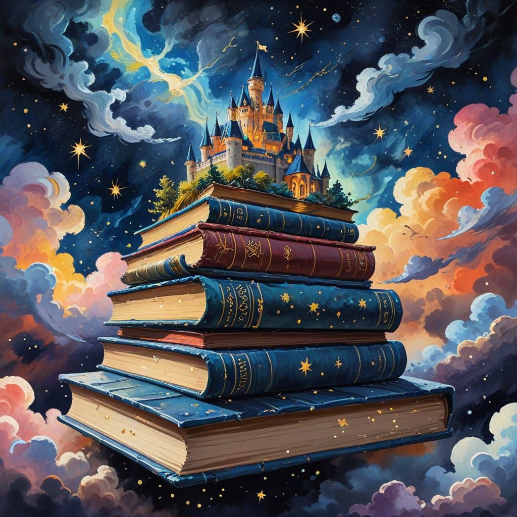 Floating Kingdom of Gouache Wonders