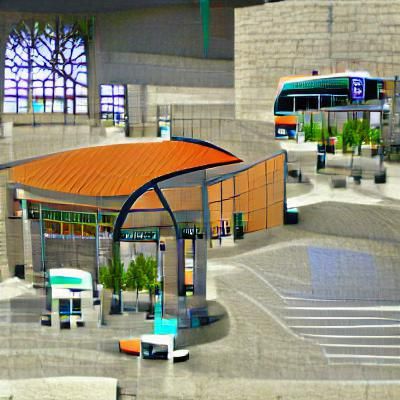 AI Generated Image of a Transit Center