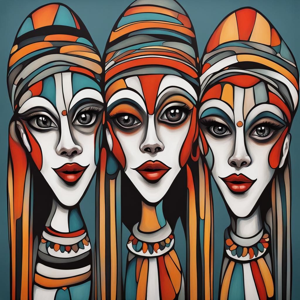 Haida Art Clowns with Soulful Eyes