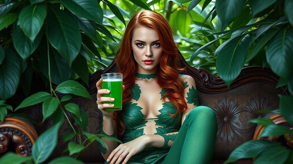 Poison Ivy Lounges in Jungle Oasis
