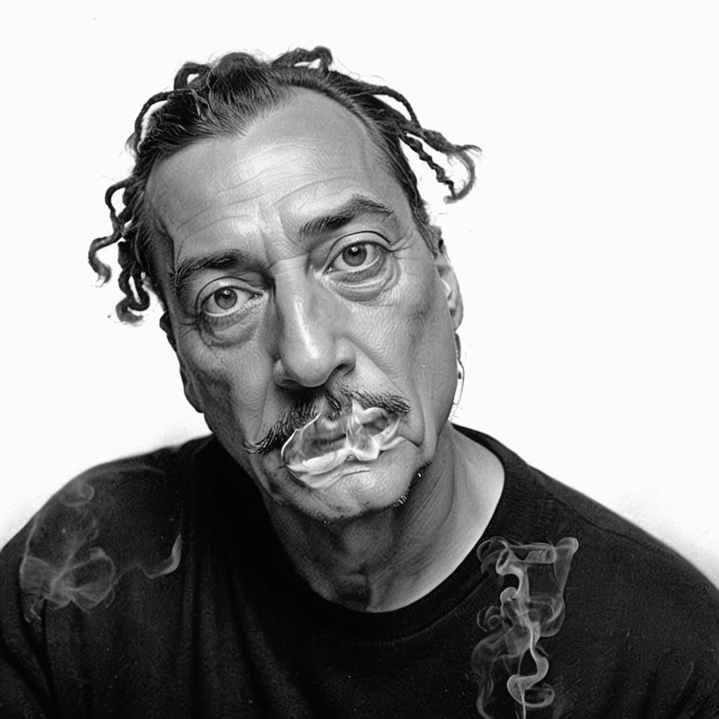 Dreamlike Surrealism: Weed Behind Framed Picture