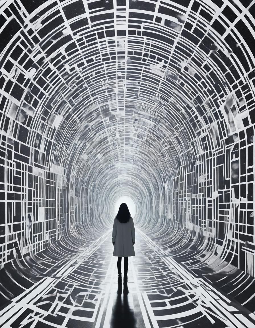 Ethereal Airspace: Minimalist Art in Brown and White