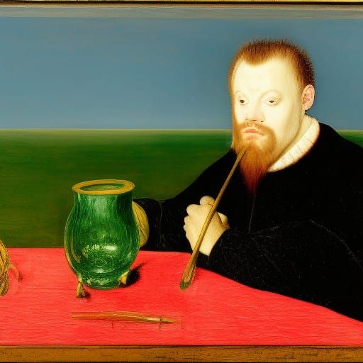 Grotesque Still Life with Glass and Diamonds