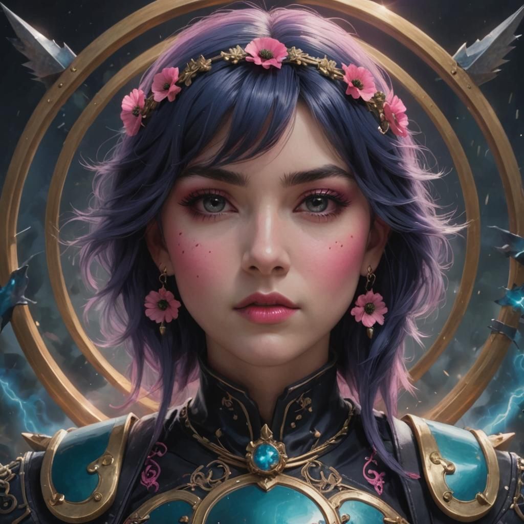 Poppy Pink Lightning Storm