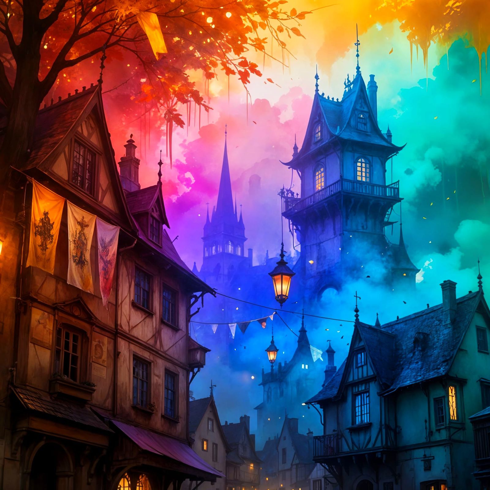 Dreamlike Renaissance Masterpiece in Ethereal Light