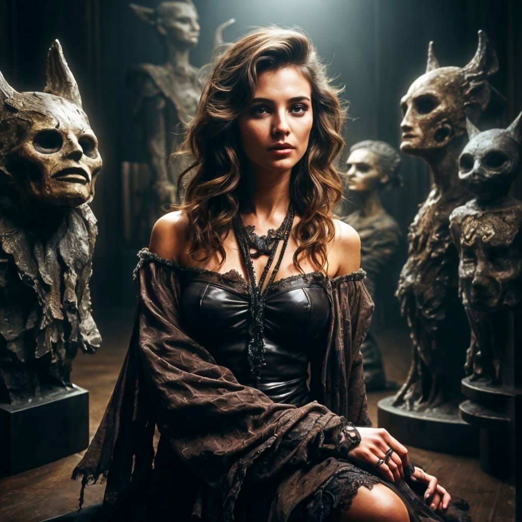 Postmodern wood carver