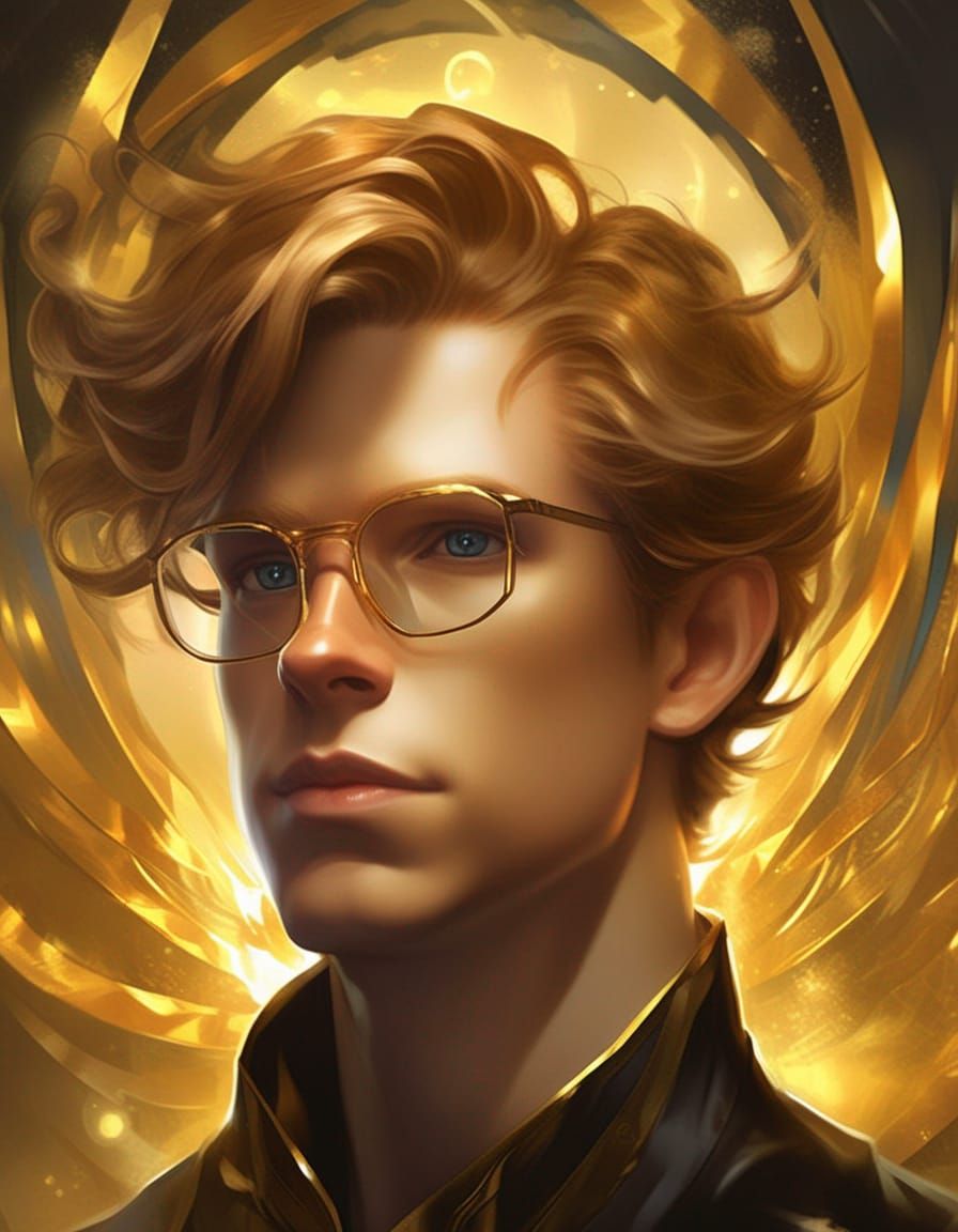 Young Stephen Hawkins Portrait in Hyperrealistic Style