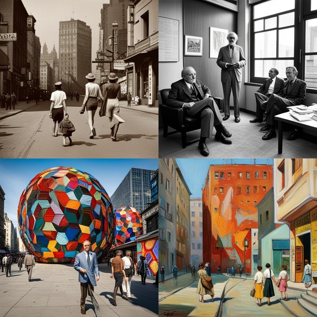 AI Interpretation of Altermodern Art Movement