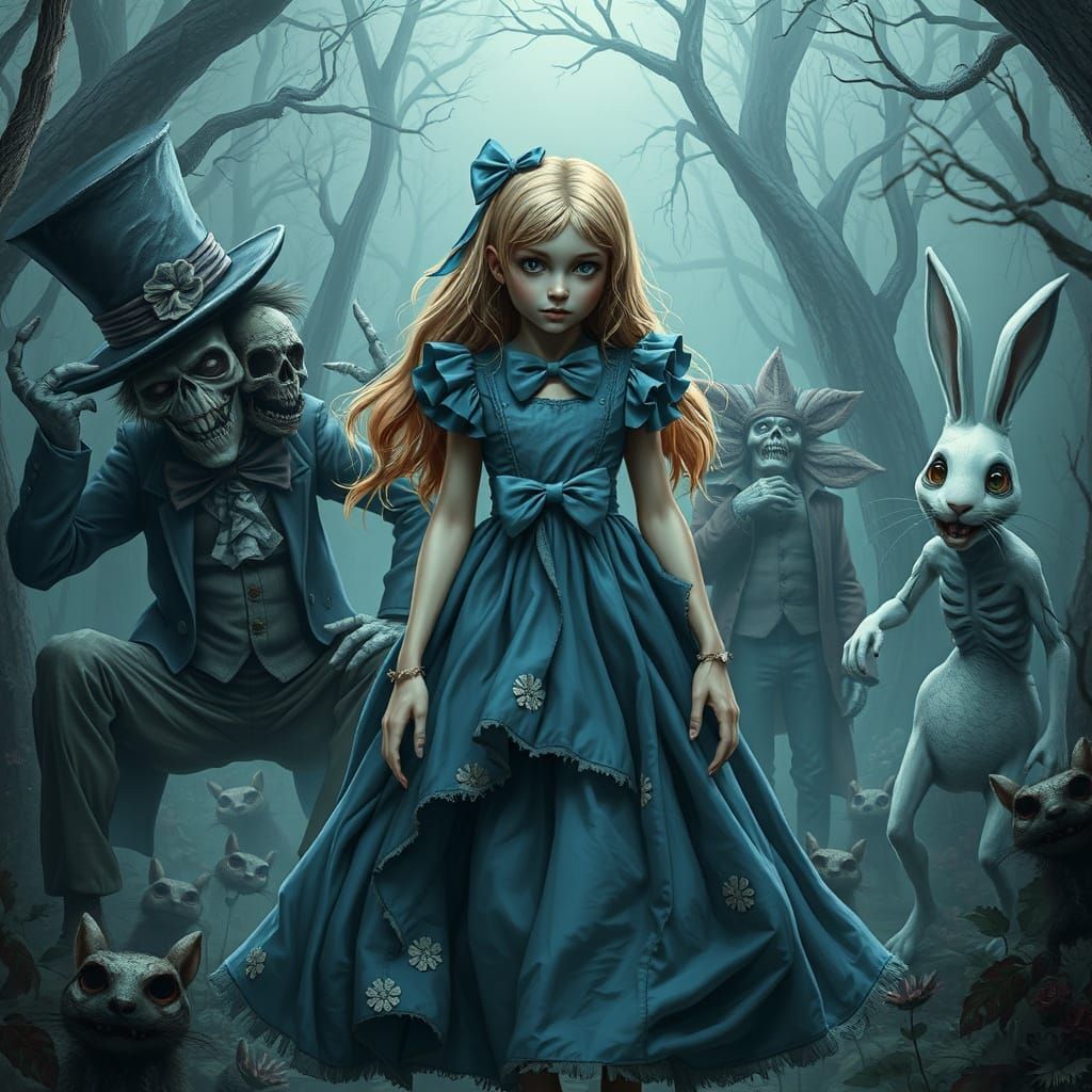 Alice in Zombieland: Eerie Wonderland Scene