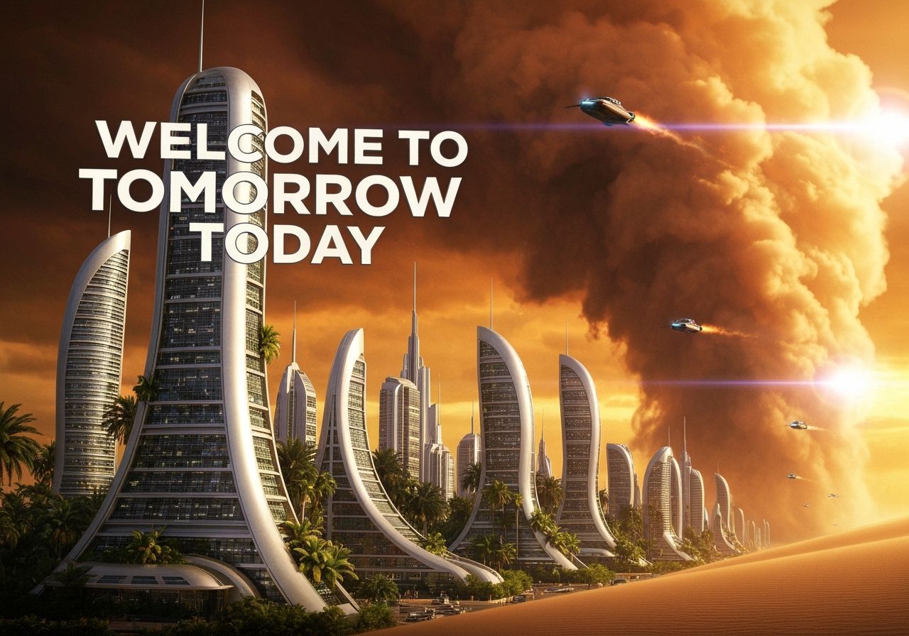 Sci-Fi Movie Poster: Welcome to Tomorrow Today