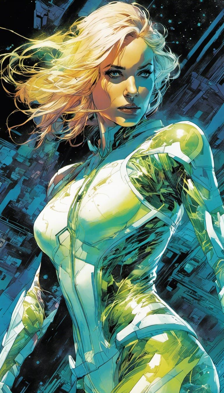 Ethereal Invisible Woman in Thermal Imaging