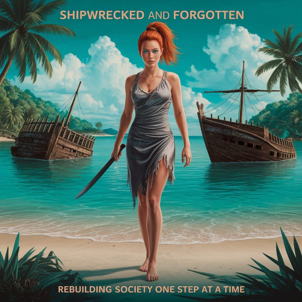 Surreal Tropical Goddess Ignites Rebellion on a Forgotten Is...