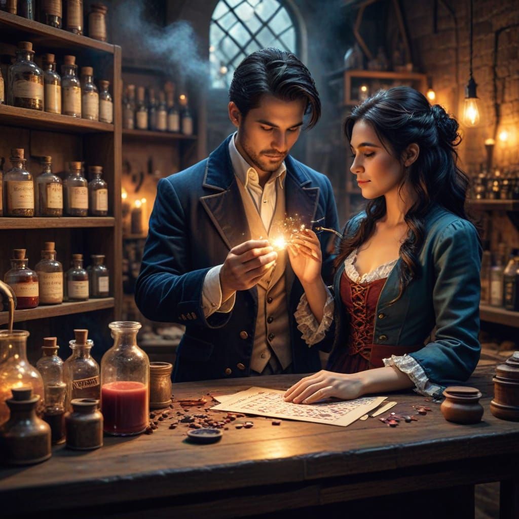 Magical Chemist Creates Love Potions for Shop