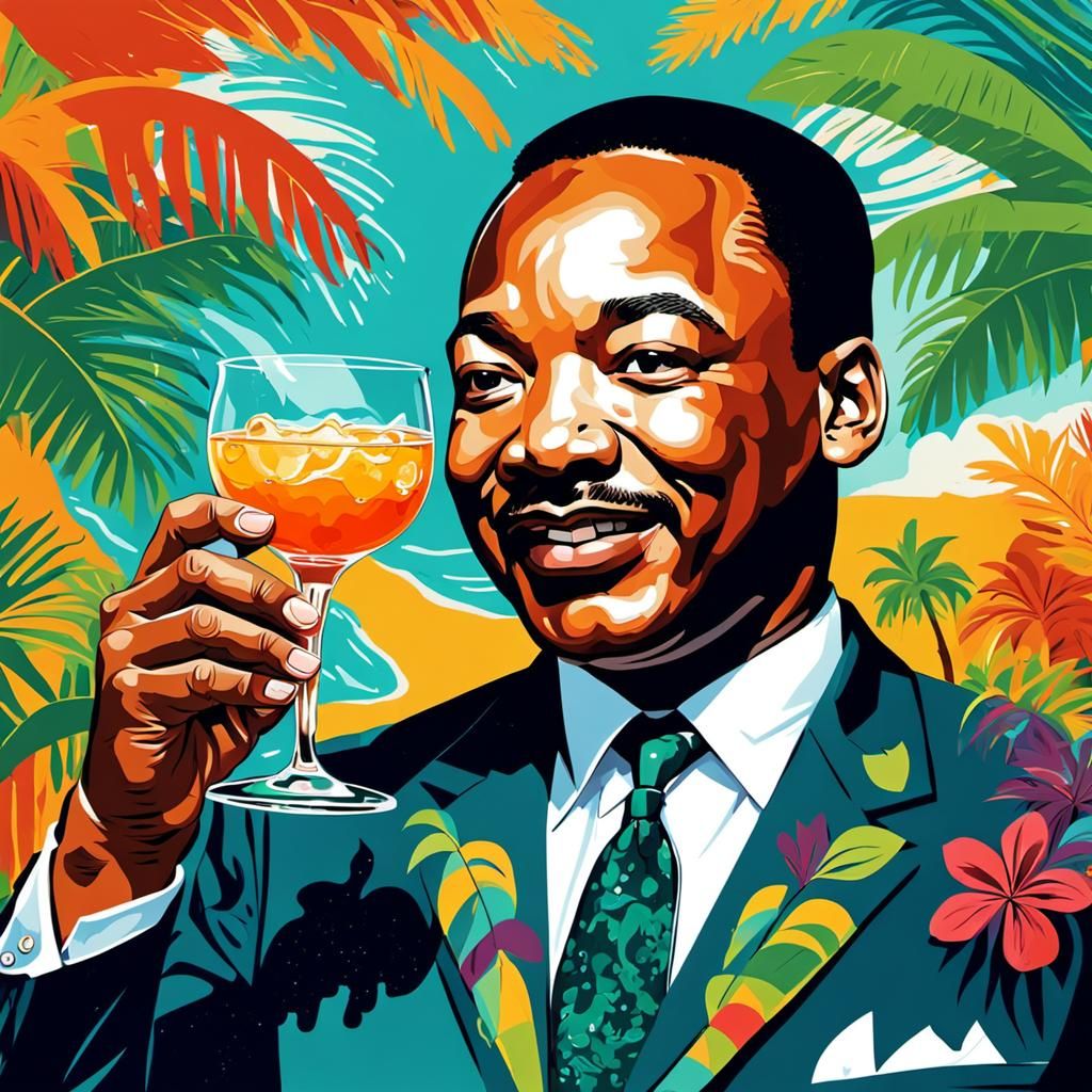 Martin Luther King Jr. in Paradise: Abstract Art