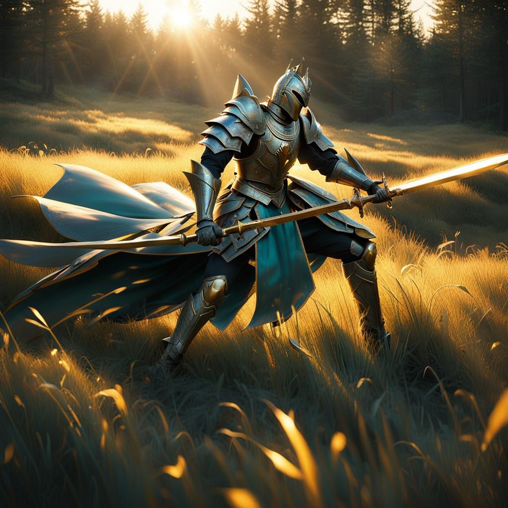 Golden Knightess of the Sunrise Meadow