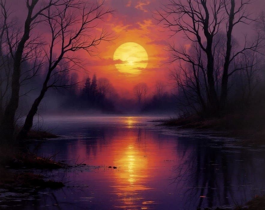 Stunning Sunset Swamp