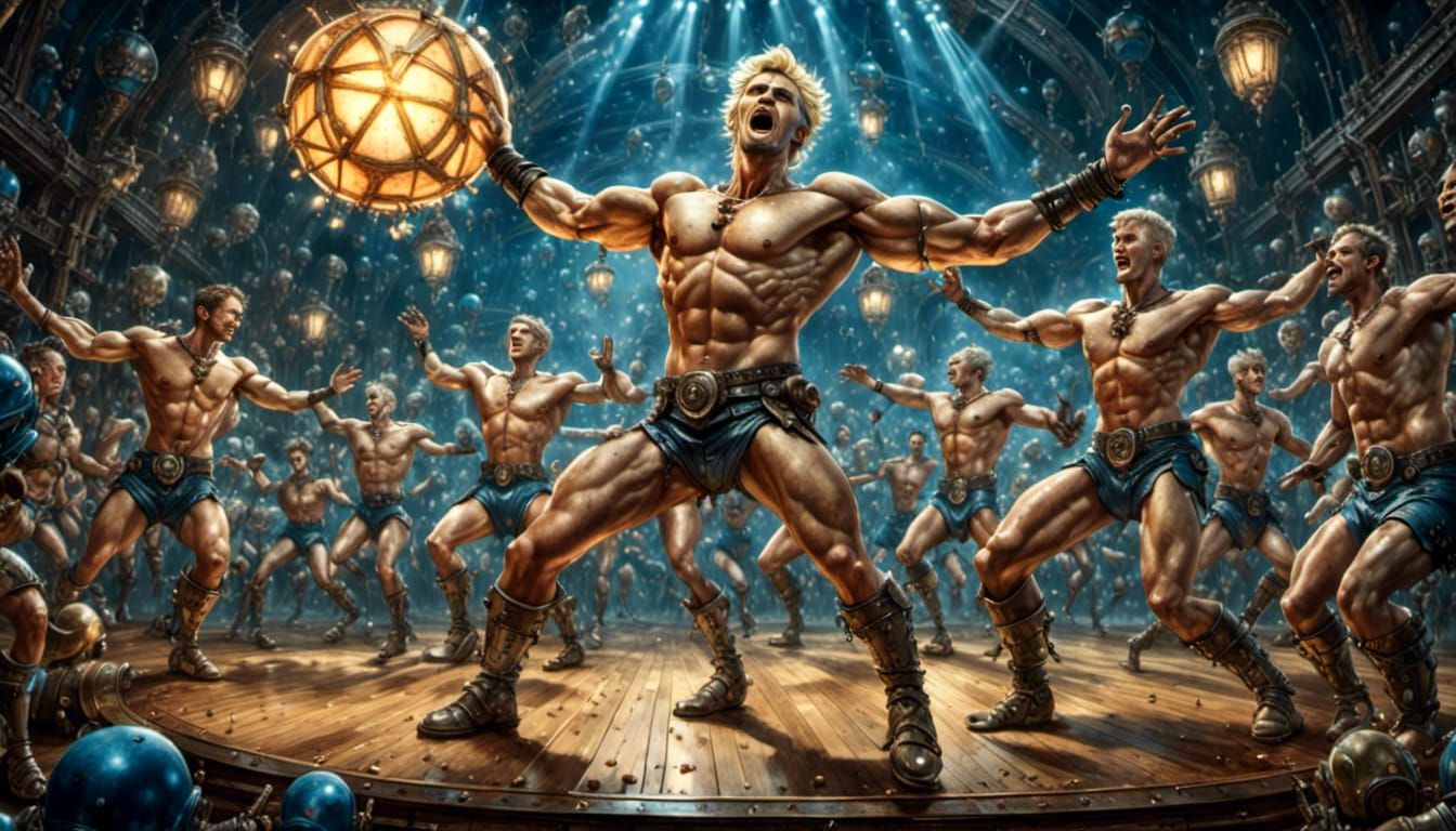 Sweaty Male Singer's Captivating Stage Performance