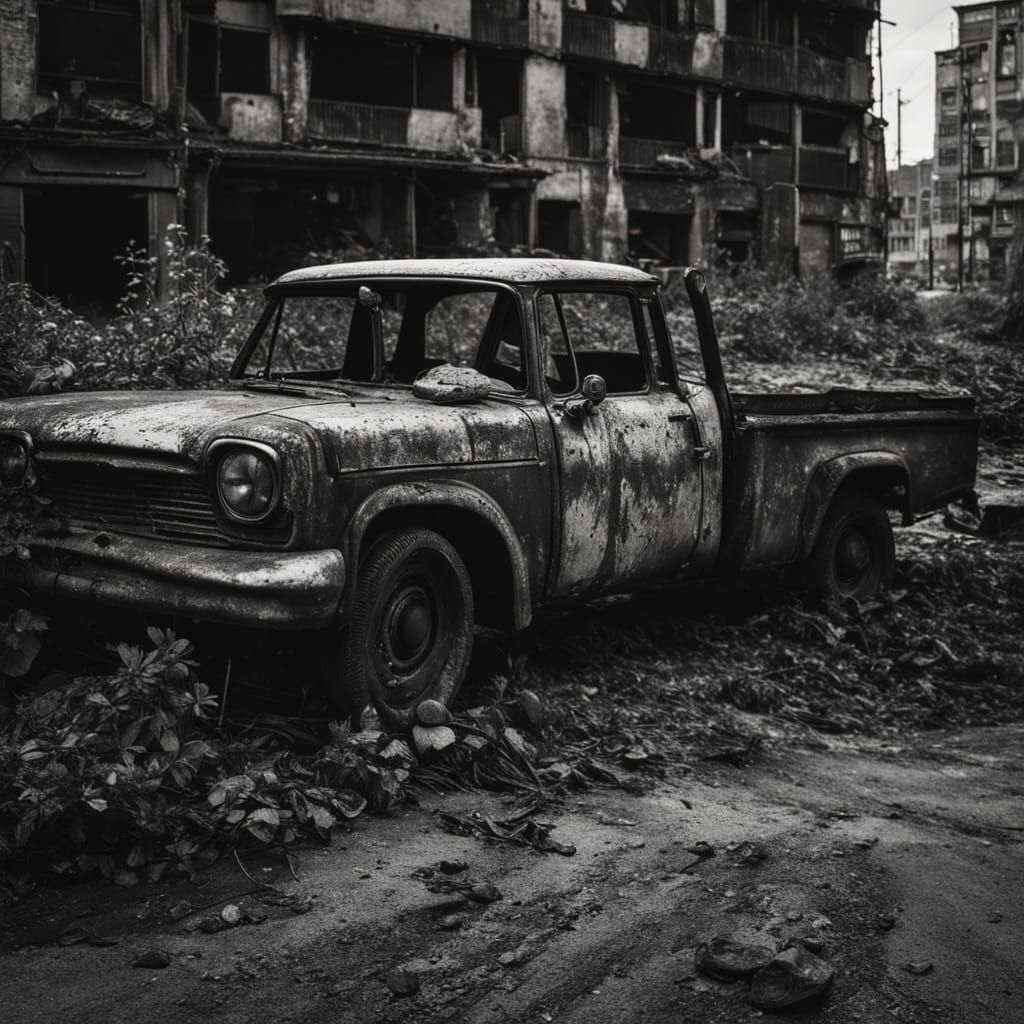 Gritty Urban Sculpture in Dystopian Decay