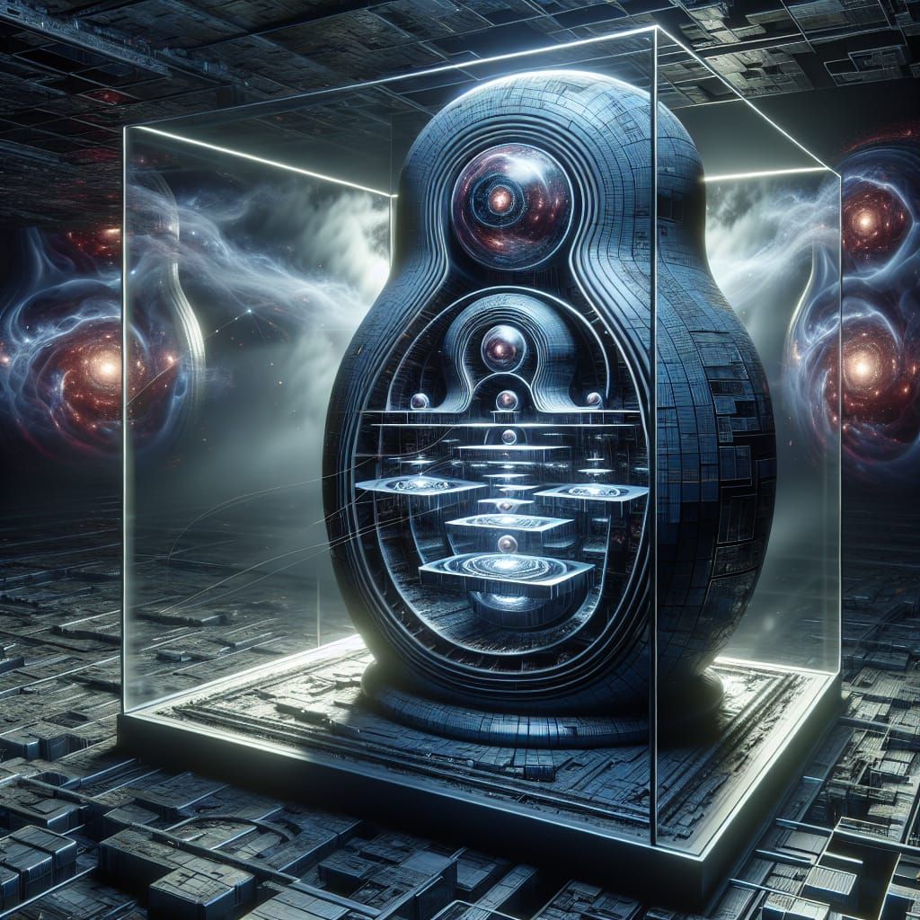 Giant Cutaway Cyber Matryoshkas