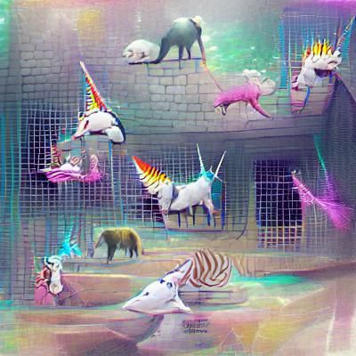 Majestic Unicorn in Grassy Field
