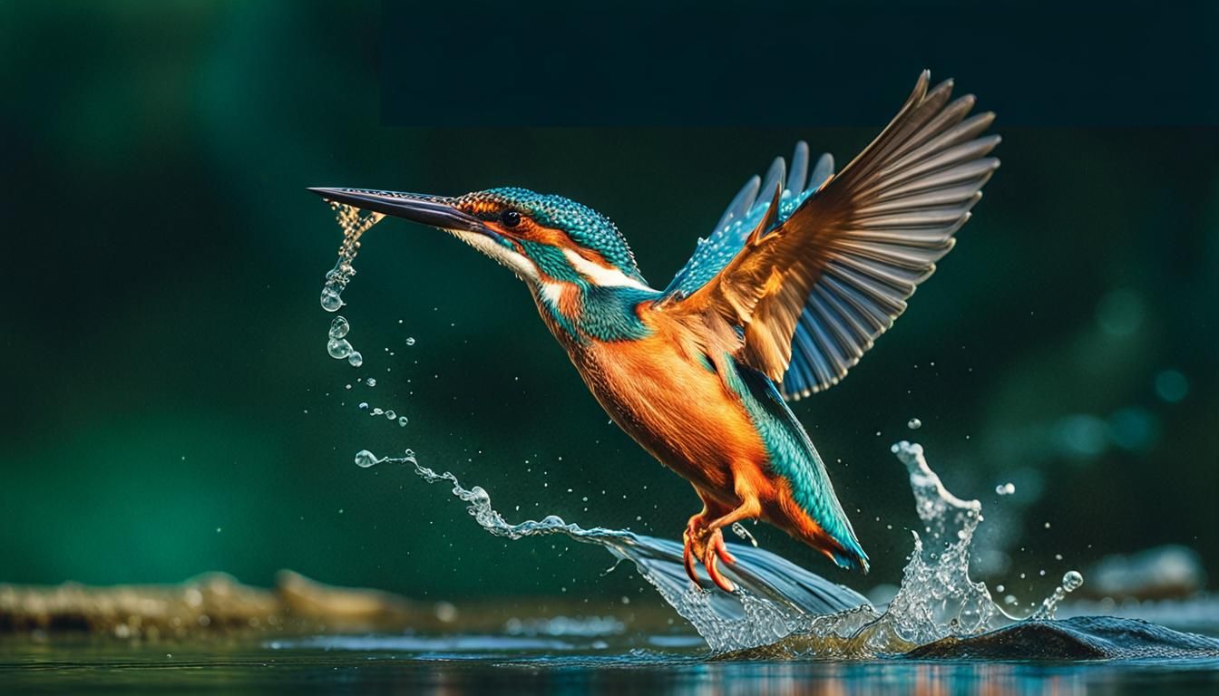 Splash of Splendour: The Kingfisher’s Dive 7