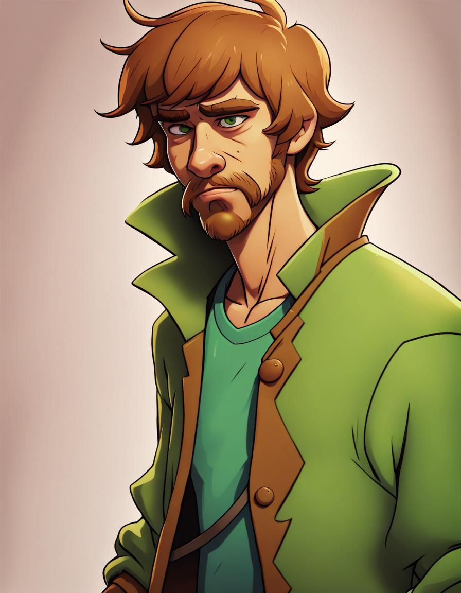 Shaggy Rogers as D&D Thief in Loish Style