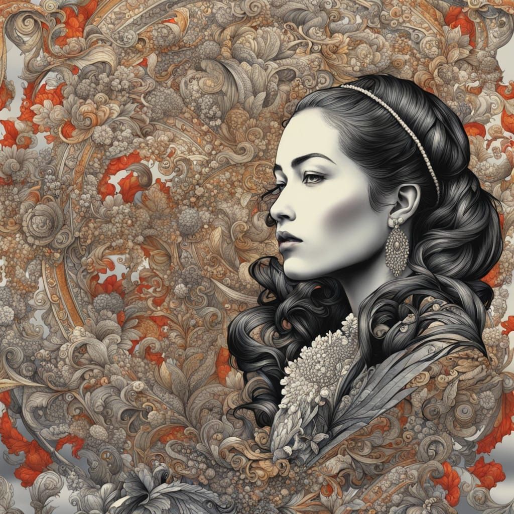 Opulent Woman in the Height of Her Luxury