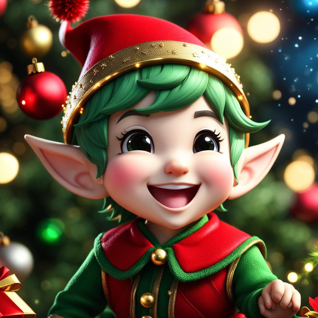 Laughing Christmas Elf