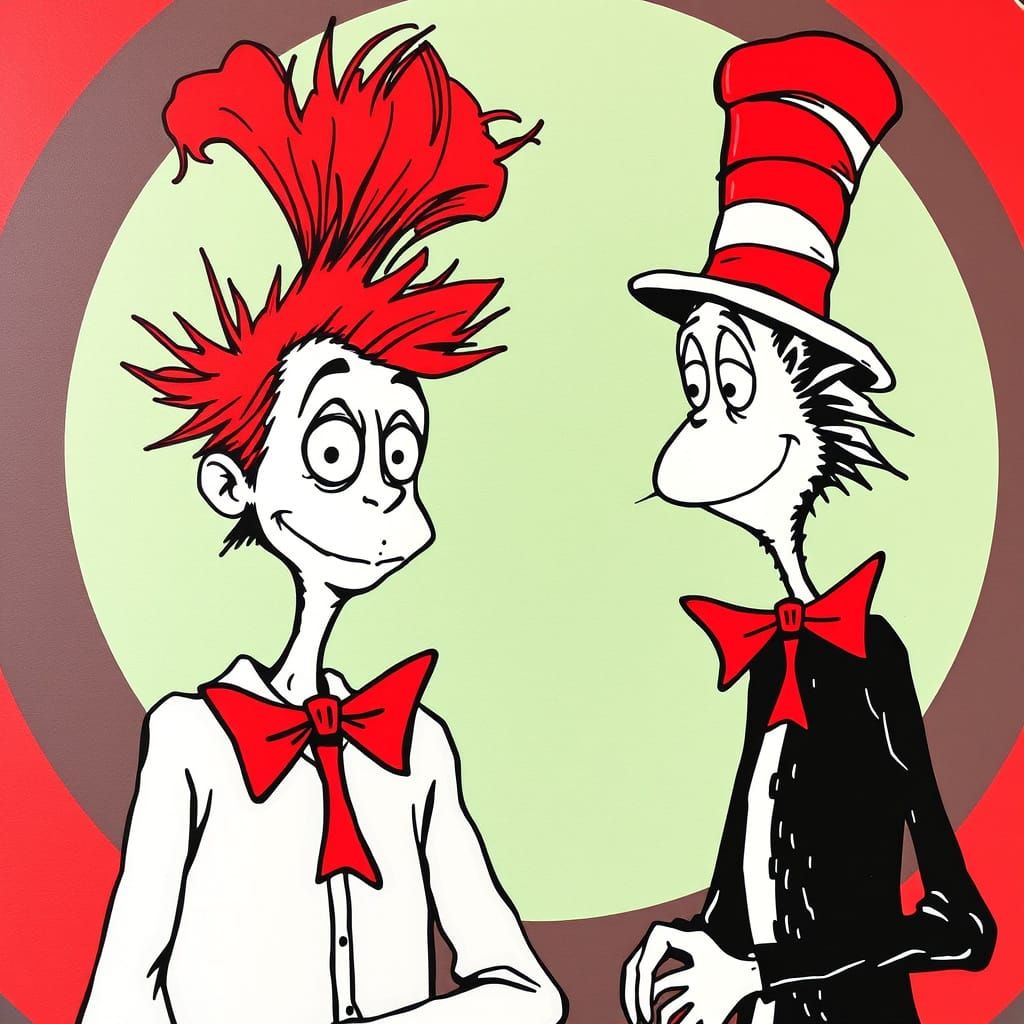 Whimsical Dark Fantasy Scene in Gothic Style