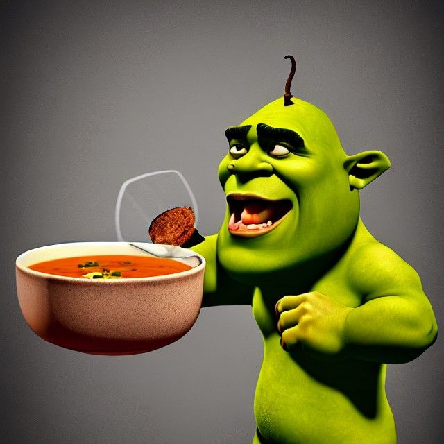 Angry Ogre's Soup: A Digital Art Portrait