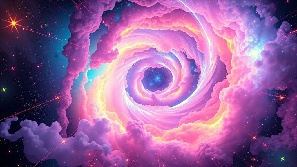 Cosmic Dreamscape in Hyperrealistic Color