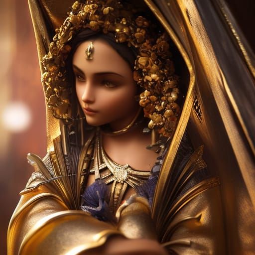 Native American Dreamcatcher in Teepee, Detailed Digital Art